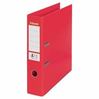 Ordner Esselte 81133, PP-kaschiert, A4, Rckenbreite: 75mm, rot