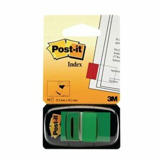 Index-Spender Post-it 680, mit 50 Haftstreifen, 44x25mm, grn