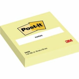 Haftnotizen Post-it 5635G, 100 x 100 mm, 200 Blatt, gelb