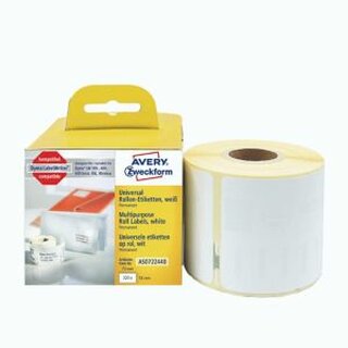 Rollenetiketten Avery Zweckform AS0722440 54x70 mm, we, 1 Rolle/320 Etiketten