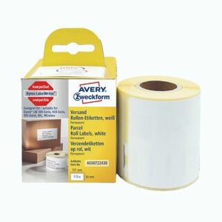 Rollenetiketten Avery Zweckform ASS0722430 54x101 mm, we, 1 Rolle/110 Etiketten