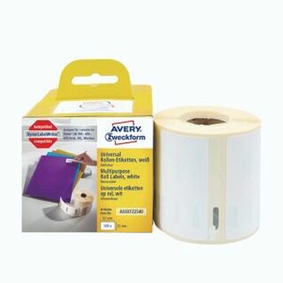 Rollenetiketten Avery Zweckform ASS0722540 32x57 mm, we, 1 Rolle/500 Etiketten