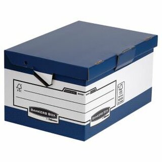 Fellowes Archivbox 0048901 System, Mae: 37,8 x 29,3 x 54,5cm, 10 Stck, blau