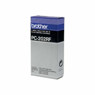 Thermotransferrolle Brother PC-202RF, Reichweite: 420 Seiten, schwarz, 2 Stck