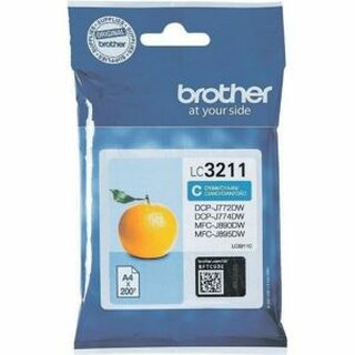 Brother Lc-3211C Tinte ca. 200 Seiten, cyan