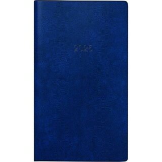 Brunnen Taschenkalender 1075028305, 1M/1S, 8,7 x 15,3cm, blau, 2025