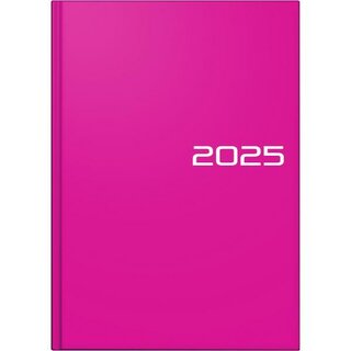 Brunnen Buchkalender 1079561645, 1T/1S, A5, pink, 2025