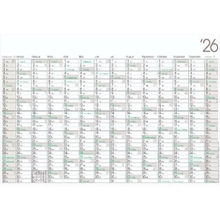 Bühner Plakatkalender HP14GL, 14 M/1S, 99x68cm, 2-farbig,...