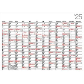 Bhner Plakatkalender DELTA K12, 12 M/1S, 98 x 68,5 cm, 2025