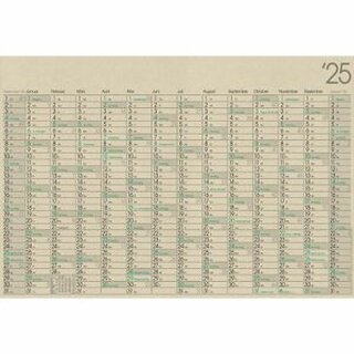 Bhner Plakatkalender GHP14GL, 14 M/1S, 98 x 67 cm, 2-farbig, Graspapier, FSC