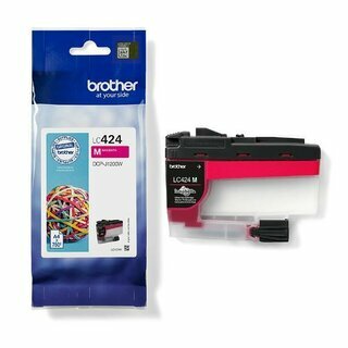 Brother Tinte LC-424M, fr DCP-J1200W, Reichweite 750 Seiten, magenta