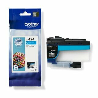 Brother Tinte LC-424C, fr DCP-J1200W, Reichweite 750 Seiten, cyan