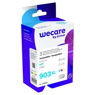 WeCare Tintenpatrone komp. mit HP 903XL/1CC20AE, Inhalt: 12ml, 3 Farben