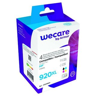 WeCare Tintenpatrone komp. mit HP 920XL/C2N92AE, Inhalt: 48ml, 4 Farben