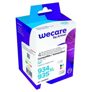 WeCare Tintenpatrone komp. mit HP 934XL+935XL/X4E14AE, 45ml, 4 Farben