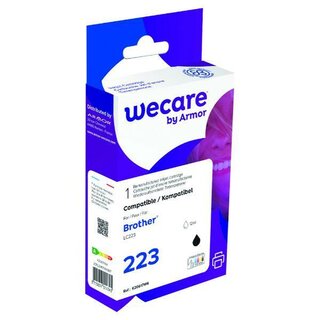 WeCare Tintenpatrone komp. mit brother LC223B, Inhalt: 12ml, schwarz