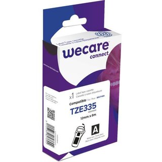 WECARE Schriftband kompatibel zu TZE-335, 12 Stck