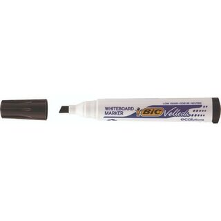 BIC Boardmarker ecolutions Velleda 1751, Keilspitze 3,7-5,5mm, schwarz, 12 Stck