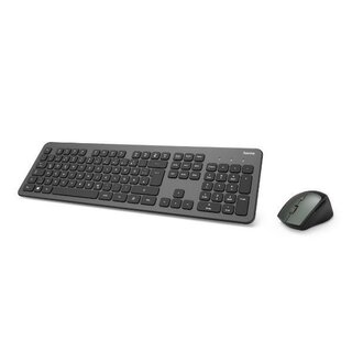 hama Tastatur-/Mausset KMW-700 182677, QWERTZ, kabellos, 2,4 GHz, anthr/schwarz