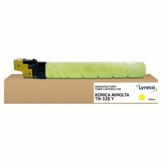 Toner 15646731, kompatibel zu Konica Minolta TN-328, 28000Seiten, gelb