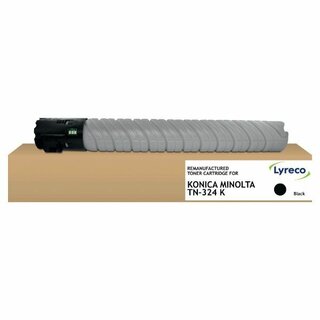 Toner 15646786, kompatibel zu Konica Minolta TN-324, 28000Seiten, schwarz