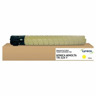 Toner 15646822, kompatibel zu Konica Minolta TN-324, 26000 Seiten, gelb