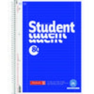 Brunnen Collegeblock Student Recycling, A4, liniert, blau