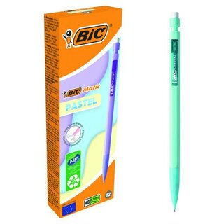 BIC Matic Mec Bleistift Pastell, 0,7mm, sortiert, 12 Stck