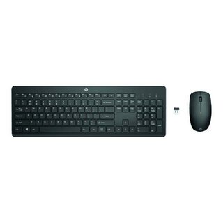 HP 1Y4D0AA 235 Wireless Tastatur und Maus-Set, Farbe: schwarz