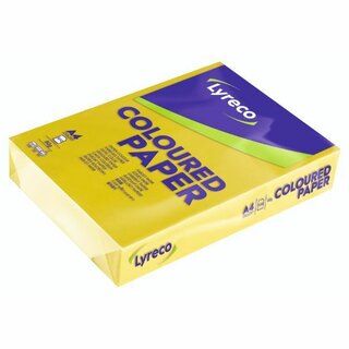 Kopierpapier Comby, A4, 80g, intensiv gelb, 500 Blatt