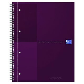 Oxford International Notizbuch, A4+, liniert, Rot