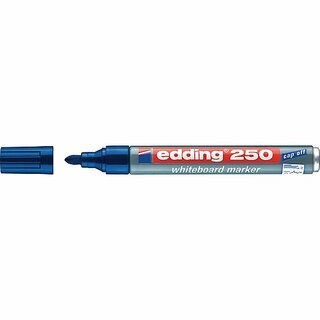Boardmarker edding 250, Rundspitze, Strichstrke 1,5-3mm, blau