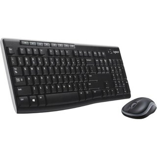 Logitech Tastatur/Maus-Set 920-010028 MK270 EDU, QWERTZ, kabellos, schwarz