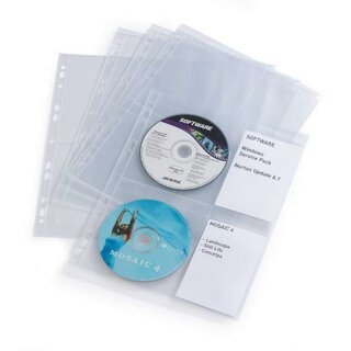 CD/DVD-Abhefthlle Durable 5238, fr 4 CD/DVD, transparent, 10 Stck