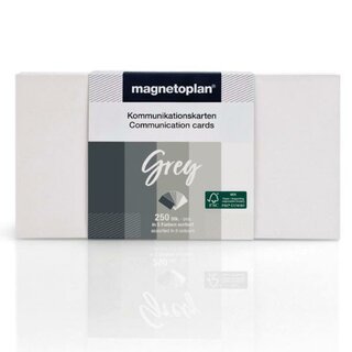 MagnetoplanModerationskarten, Farbe. Grau Fsc