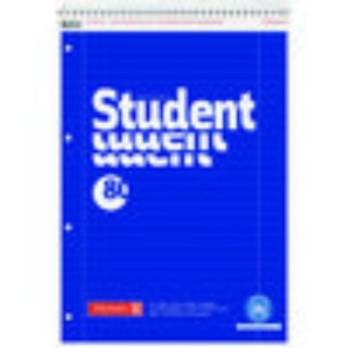 Brunnen Collegeblock Student Recycling, A4, liniert, blau