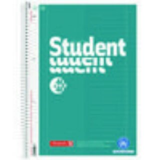 Brunnen Collegeblock Student DUO Recycling, 70g, A4, kariert + liniert, petrol