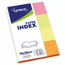 Papier-Index 20 x 50mm, farbig sortiert, 200 Streifen