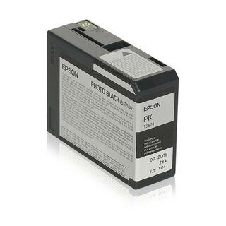 Tintenpatrone Epson T580100, Inhalt: 80ml, schwarz Foto