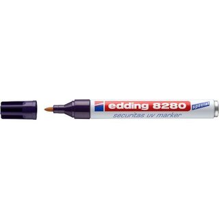 edding Spezialmarker securitas uv marker 8280, Rsp. 1,5-3 mm, Schreibf.: farblos