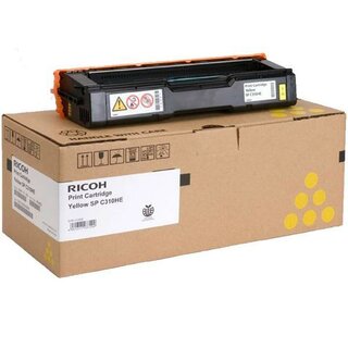 Toner 407635 Ricoh TYP SPC310HE, gelb