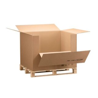 Ondulys Containerkarton 2-wellig, 1180 x 780 x 800 mm, braun