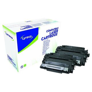 Toner kompatibel mit HP CE255XD, Reichweite: 13.500 Seiten, schwarz