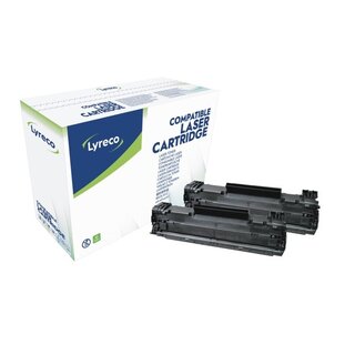 Toner kompatibel mit HP CE285AD, Reichweite: 1.600 Seiten, schwarz, 2St