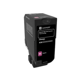 Toner Lexmark 74C2HME, Reichweite: 12.000 Seiten, magenta