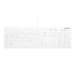 Cherry AK-C8112-U1-W/DE desinfizierbare Hygienetastatur,...