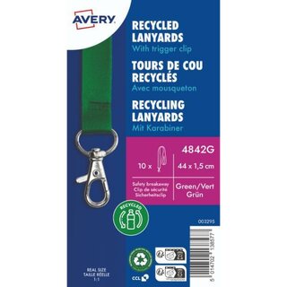 Avery Zweckform 4842G, Lanyard, Schlüsselband 15 x 440...