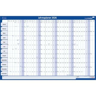 Legamaster Jahresplaner 7-420121-26, 60 x 90cm, 400g,...