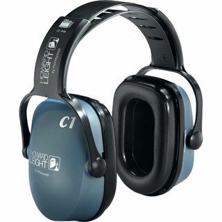 HWL Kapselgehörschutz Clarity C1, 25dB, grau/hellblau.