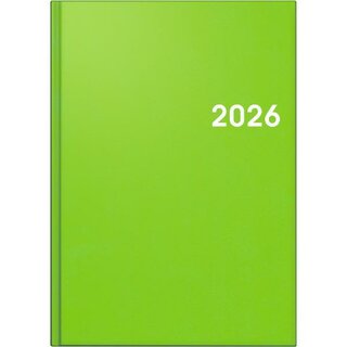 Brunnen Buchkalender 1079561536, 1T/1S, A5, grün, 2026